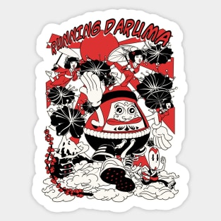 Daruma-Running Sticker